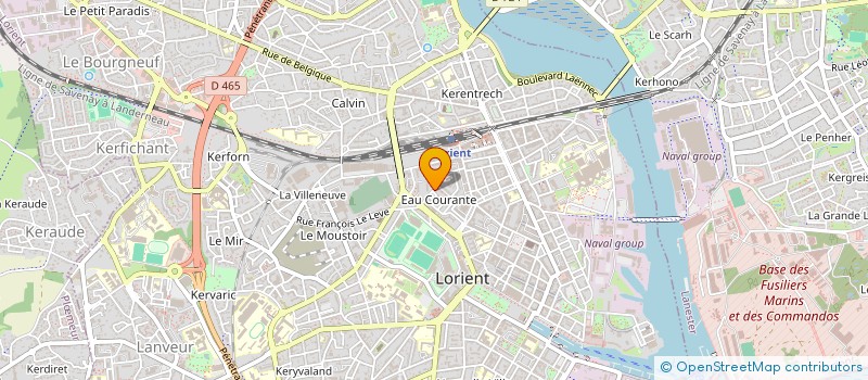 localisation de l'entreprise LE VALENTINO à LORIENT