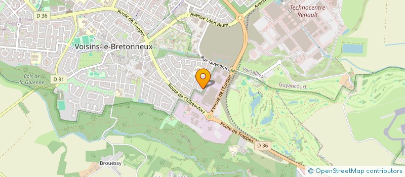 localisation de l'entreprise LE VALESCURE  VOISINS-LE-BRETONNEUX