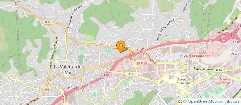 localisation de l'entreprise LE VALETTOIS  LA VALETTE DU VAR