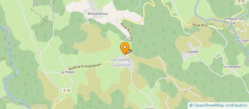 localisation de l'entreprise LE VALLAT  LACHAPELLE-GRAILLOUSE