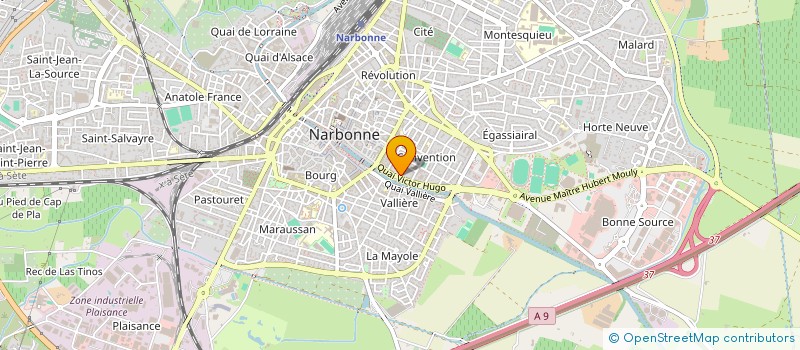 localisation de l'entreprise LE VALLIERE à NARBONNE