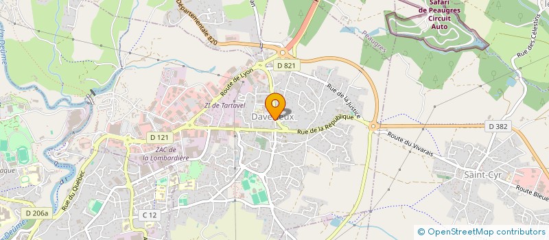 localisation de l'entreprise LE VALLOMINATI à DAVEZIEUX