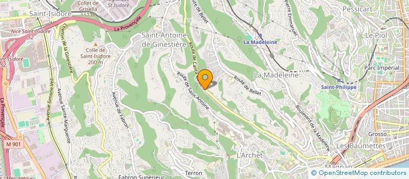 localisation de l'entreprise LE VALLON à NICE