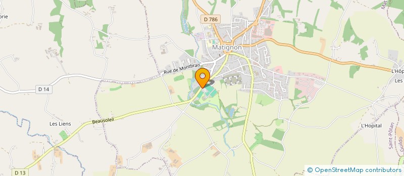 localisation de l'entreprise LE VALLON  MATIGNON