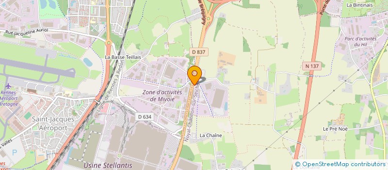 localisation de l'entreprise LE VALLON  NOYAL-CHATILLON-SUR-SEICHE