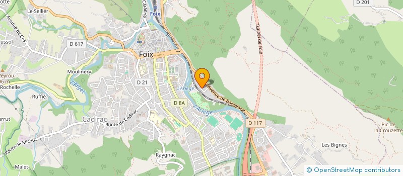 localisation de l'entreprise LE VALLON AUX TRUFFES  CAUX-ET-SAUZENS