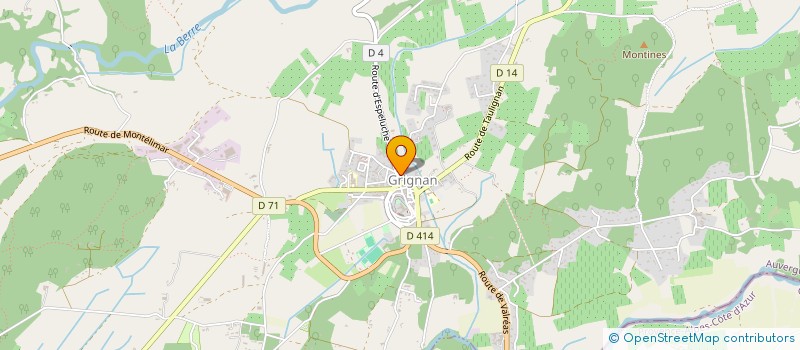 localisation de l'entreprise LE VALLON DES ABLANDINS  GRIGNAN