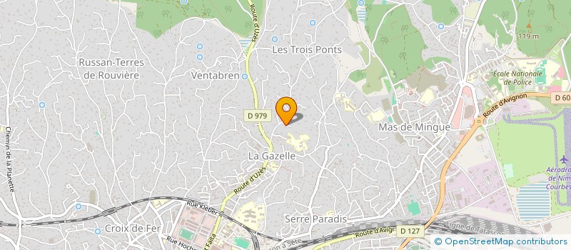 localisation de l'entreprise LE VALLON DES OURS  NIMES