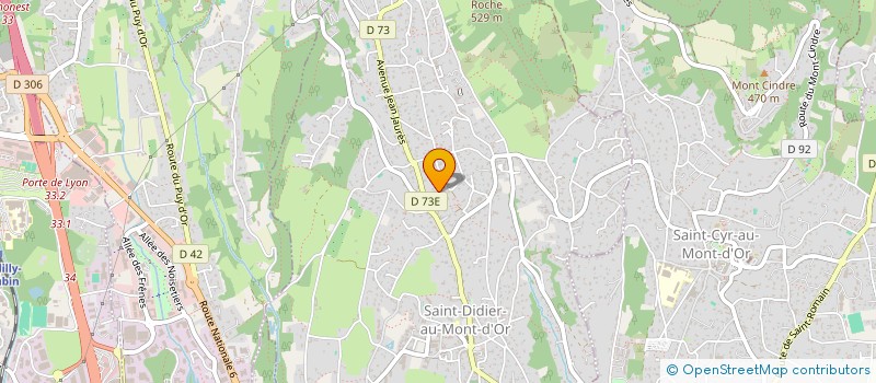 localisation de l'entreprise LE VALLON DES TULIPIERS  SAINT-DIDIER-AU-MONT-D'OR