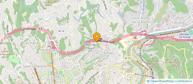 localisation de l'entreprise LE VALLON GOURMAND à NICE