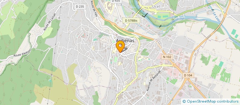 localisation de l'entreprise LE VALMONT MEDICAL SPA à AUBENAS