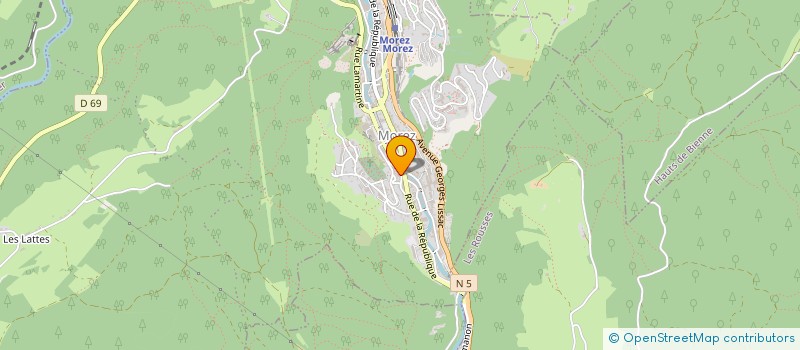 localisation de l'entreprise LE VALTOF  HAUTS DE BIENNE