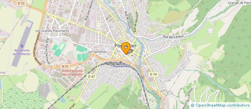 localisation de l'entreprise LE VANDEL à PONTARLIER