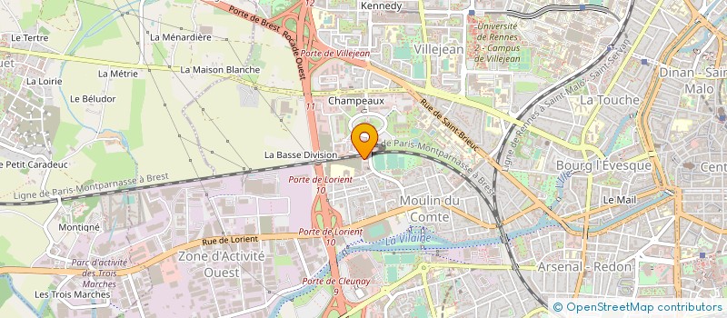 localisation de l'entreprise LE VAPOTEUR BRETON  RENNES