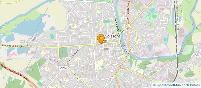localisation de l'entreprise LE VASE IMMOBILIER à SOISSONS