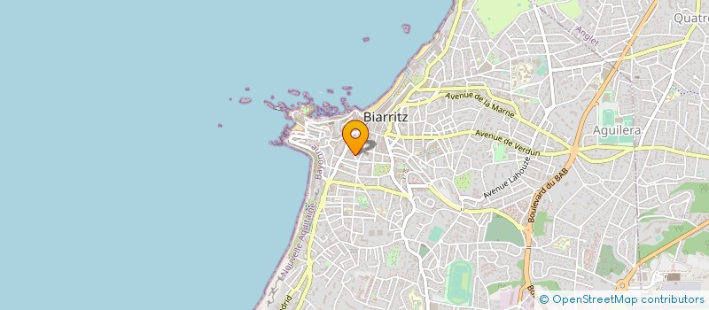 localisation de l'entreprise LE VAUDEVILLE SNC à BIARRITZ