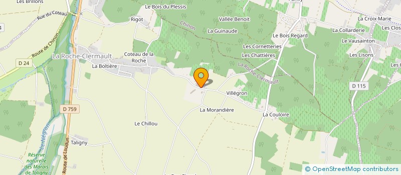 localisation de l'entreprise LE VAZEREAU à LA ROCHE-CLERMAULT