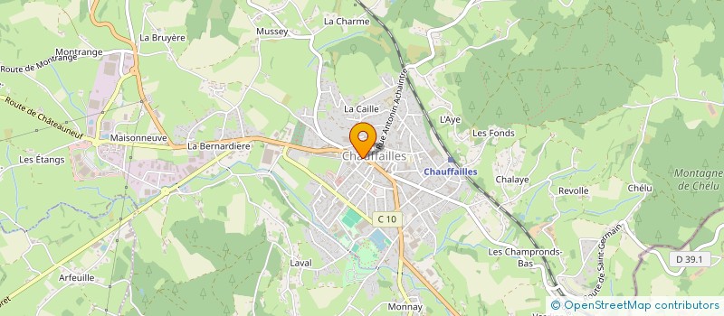 localisation de l'entreprise LE VEAU D'OR  CHAUFFAILLES