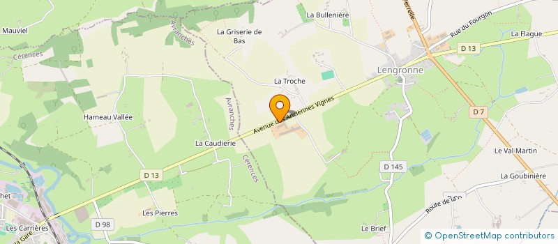 localisation de l'entreprise LE VEAU SURVOLTE  LENGRONNE