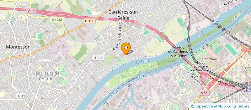 localisation de l'entreprise LE VEHICULE THEATRE  CARRIERES-SUR-SEINE