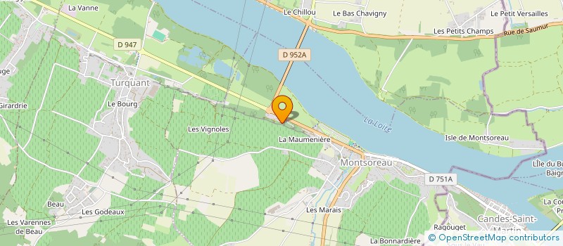 localisation de l'entreprise LE VEILLEUR DE LOIRE  MONTSOREAU