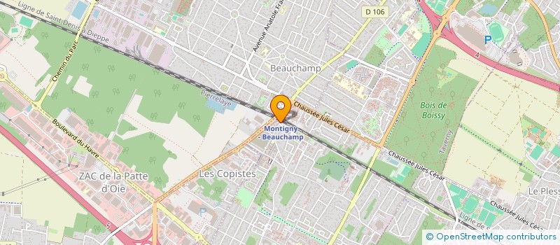 localisation de l'entreprise LE VEILLEUR FRANCILIEN à MONTIGNY-LES-CORMEILLES
