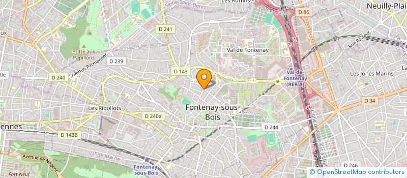 localisation de l'entreprise LE VELAR à FONTENAY-SOUS-BOIS