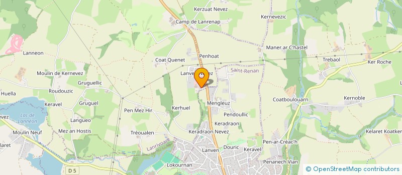 localisation de l'entreprise LE VELLY KERGA  LANRIVOARE