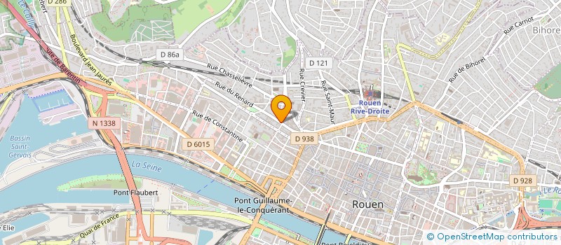 localisation de l'entreprise LE VELO BLEU à ROUEN