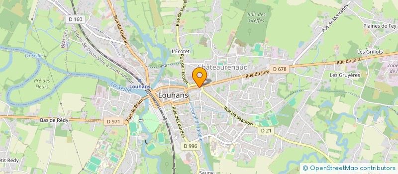 localisation de l'entreprise LE VELO LOUHANNAIS à LOUHANS