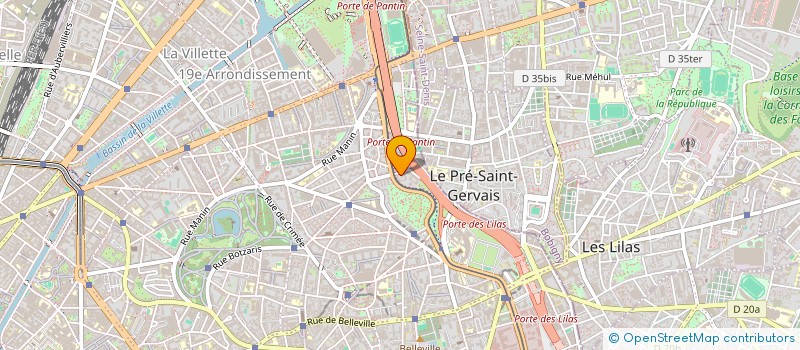 localisation de l'entreprise LE VELO SUR LA PISTE  PARIS