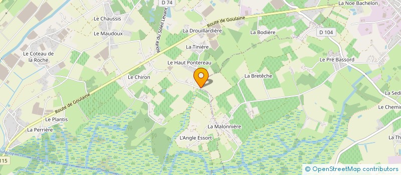 localisation de l'entreprise LE VELO VOLE à LE LOROUX-BOTTEREAU