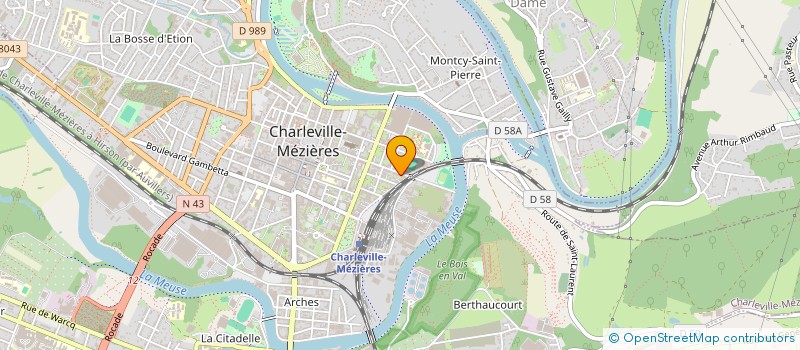 localisation de l'entreprise LE VELODROME  CHARLEVILLE-MEZIERES