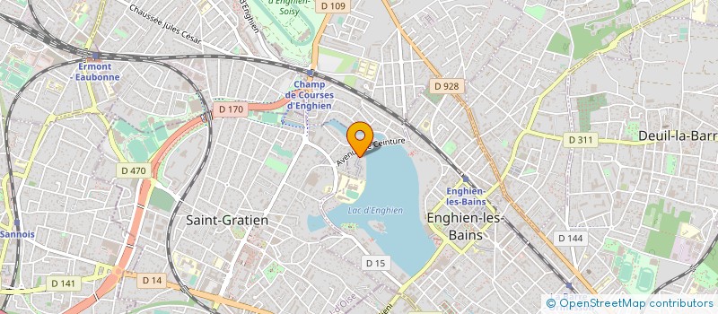 localisation de l'entreprise LE VELODROME  ENGHIEN-LES-BAINS