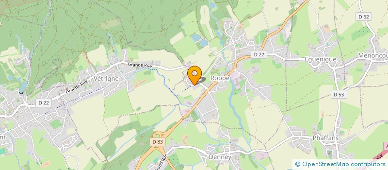 localisation de l'entreprise LE VELOUTE à ROPPE