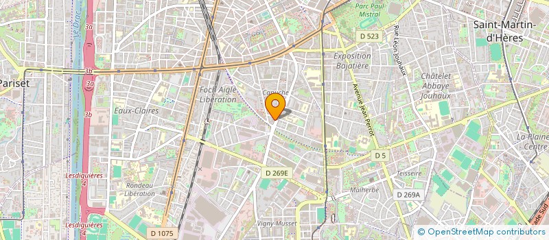 localisation de l'entreprise LE VELVET COFFEE  GRENOBLE