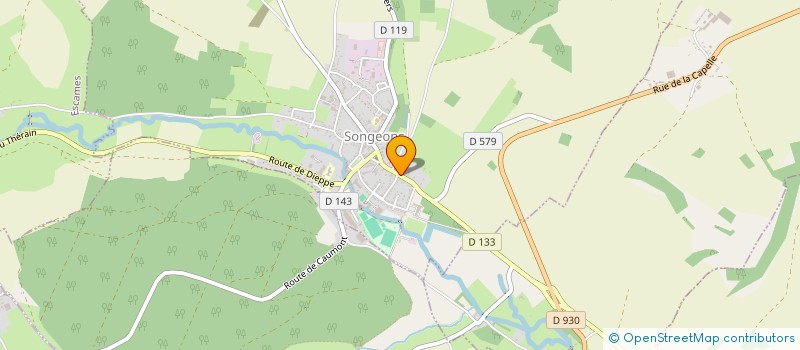 localisation de l'entreprise LE VENEUR  SONGEONS