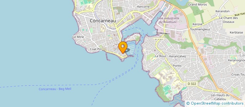 localisation de l'entreprise LE VENEZIA  CONCARNEAU