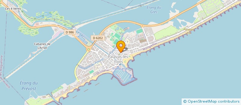 localisation de l'entreprise LE VENEZIA à PALAVAS-LES-FLOTS