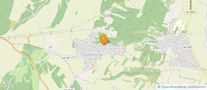 localisation de l'entreprise LE VENT D'EDEN  HAUTEVILLE-LES-DIJON