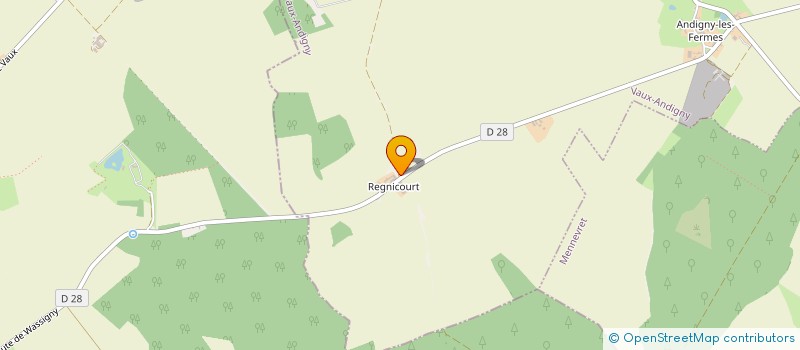 localisation de l'entreprise LE VENT DE BISE  VAUX-ANDIGNY