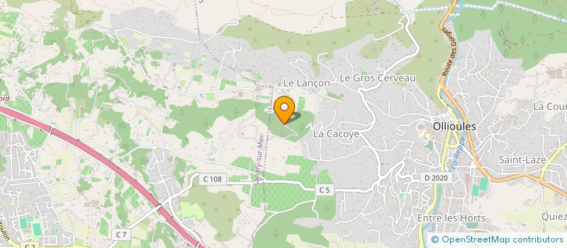 localisation de l'entreprise LE VENT DE L'ILE  OLLIOULES