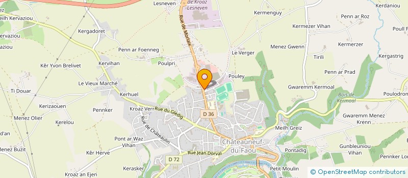 localisation de l'entreprise LE VENT DES ILES à CHATEAUNEUF-DU-FAOU