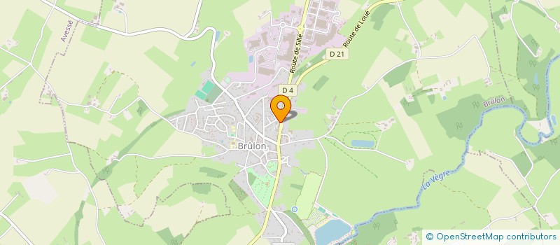 localisation de l'entreprise LE VENT DU LARGE  BRULON
