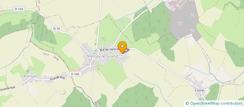 localisation de l'entreprise LE VENT DU NORD  MERCEY-LE-GRAND