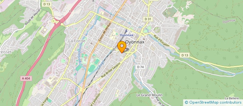 localisation de l'entreprise LE VENT GENIE CLIMATIQUE à OYONNAX