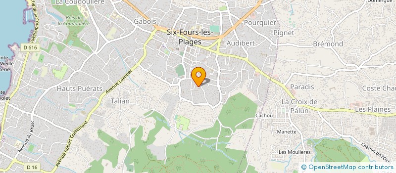 localisation de l'entreprise LE VENUS DU GAOU à SIX-FOURS-LES-PLAGES