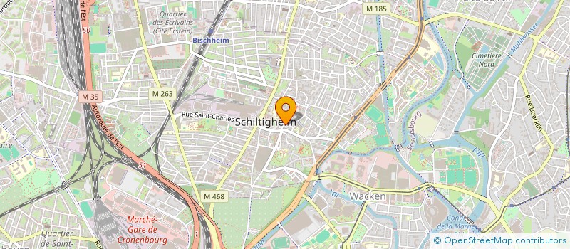 localisation de l'entreprise LE VER LUISANT DE BIECHERWURM à SCHILTIGHEIM