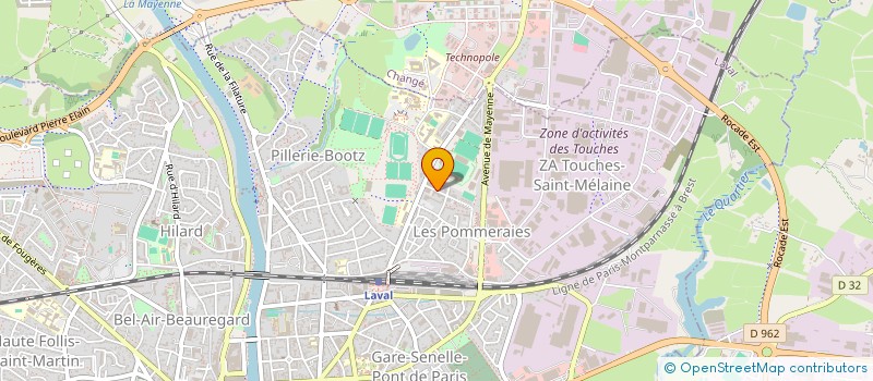 localisation de l'entreprise LE VERBE DE LA ROSE à LAVAL