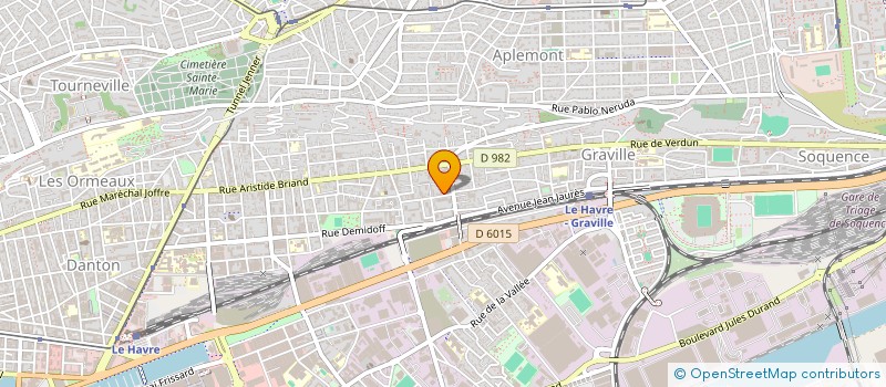 localisation de l'entreprise LE VERBE VIF à LE HAVRE